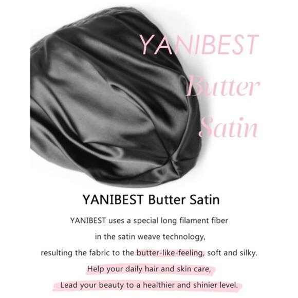 Slouchy Beanie Hat Satin Lined Sleep Cap Satin Bonnet Chemo Headwear Caps main image 5